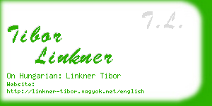 tibor linkner business card